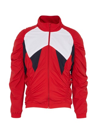 Main View - Click To Enlarge - MARTINE ROSE - Ruched colourblock panel track jacket
