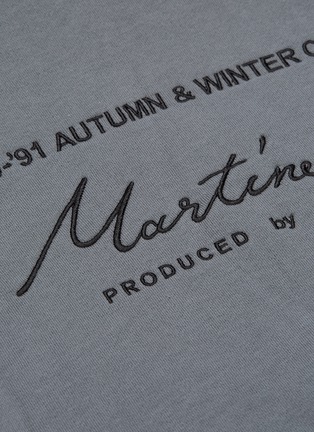 - MARTINE ROSE - Logo embroidered back hoodie