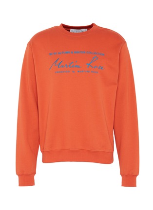 Main View - Click To Enlarge - MARTINE ROSE - Logo embroidered sweatshirt