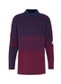 Main View - Click To Enlarge - MARTINE ROSE - Logo patch colourblock striped polo top