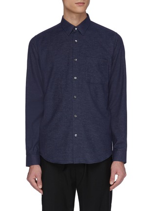 Main View - Click To Enlarge - THEORY - 'Irving' chest pocket shirt