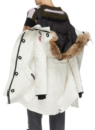 Detail View - Click To Enlarge - CANADA GOOSE - 'Rossclair' coyote fur hooded down parka – Fusion Fit