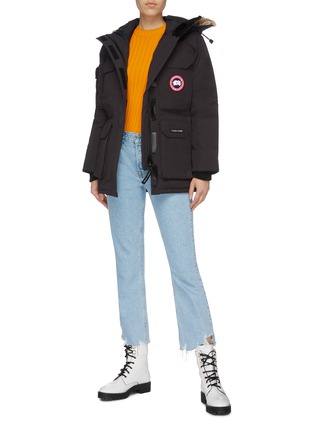 Figure View - Click To Enlarge - CANADA GOOSE - 'Expedition' coyote fur hooded down parka – Fusion Fit