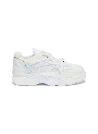 Main View - Click To Enlarge - MAISON MARGIELA - 'Fusion' chunky outsole distressed patchwork sneakers