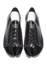 Detail View - Click To Enlarge - MAISON MARGIELA - 'Tabi' logo print leather sneakers