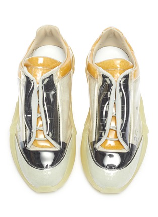 Detail View - Click To Enlarge - MAISON MARGIELA - 'New Future' chunky outsole laminated leather sneakers