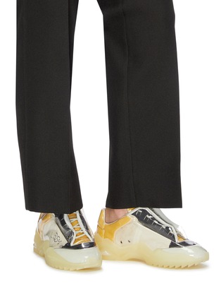 Figure View - Click To Enlarge - MAISON MARGIELA - 'New Future' chunky outsole laminated leather sneakers