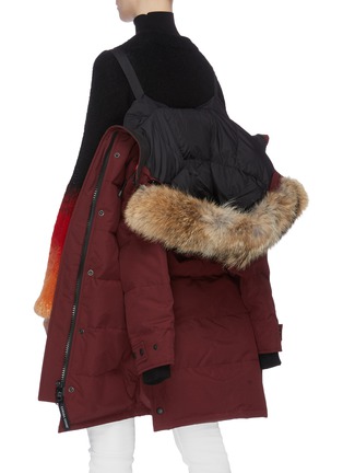 Detail View - Click To Enlarge - CANADA GOOSE - 'Shelburne' coyote fur hooded down puffer parka – fusion fit