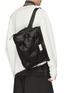 Back View - Click To Enlarge - MAISON MARGIELA - 'Glam Slam' leather pillow bag