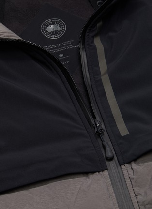  - CANADA GOOSE - 'Hybridge CW Element' contrast layer reflective stripe hooded puffer jacket