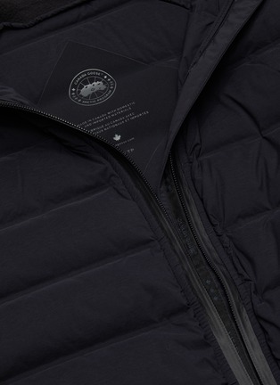  - CANADA GOOSE - 'Hybridge CW' reflective stripe hooded puffer jacket