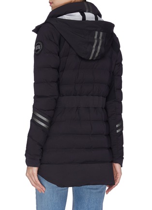 Front View - Click To Enlarge - CANADA GOOSE - 'Hybridge CW' reflective stripe hooded puffer jacket