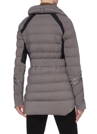Back View - Click To Enlarge - CANADA GOOSE - 'Hybridge CW' reflective stripe hooded puffer jacket