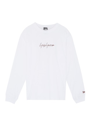 Main View - Click To Enlarge - YOHJI YAMAMOTO - x New Era logo embroidered long sleeve T-shirt