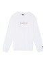 Main View - Click To Enlarge - YOHJI YAMAMOTO - x New Era logo embroidered long sleeve T-shirt