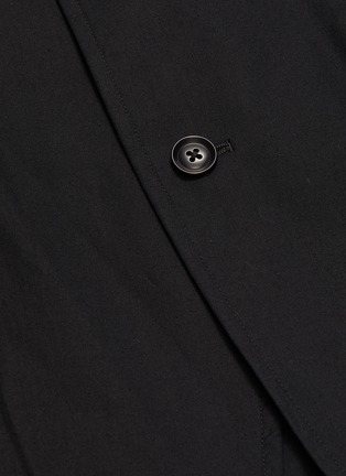  - YOHJI YAMAMOTO - Logo embroidered sleeve blazer