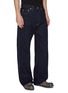 Front View - Click To Enlarge - YOHJI YAMAMOTO - Logo patch straight leg jeans