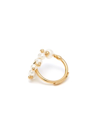 Detail View - Click To Enlarge - ROSANTICA - 'Daisy' faux pearl open ring