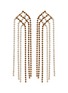 Main View - Click To Enlarge - ROSANTICA - 'Oasis' glass crystal long fringe drop earrings