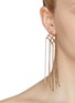 Figure View - Click To Enlarge - ROSANTICA - 'Oasis' glass crystal long fringe drop earrings