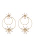 Main View - Click To Enlarge - ROSANTICA - 'Daisy' faux pearl double hoop earrings