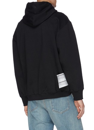 Back View - Click To Enlarge - VETEMENTS - Inverted logo print washing label hoodie
