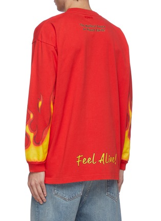 Back View - Click To Enlarge - VETEMENTS - Hot sauce graphic print long sleeve T-shirt