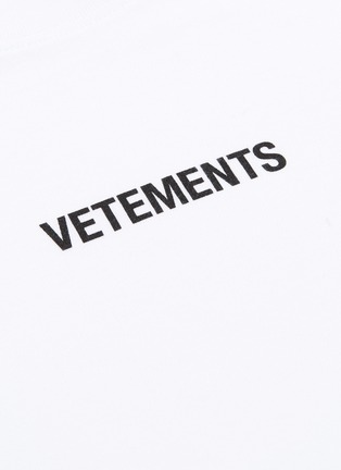  - VETEMENTS - Logo print washing label T-shirt
