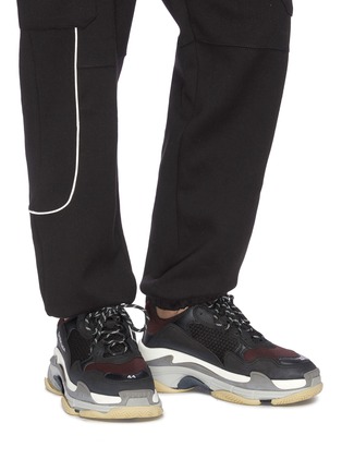 Figure View - Click To Enlarge - BALENCIAGA - 'Triple S' stack midsole mesh sneakers