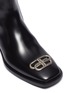 Detail View - Click To Enlarge - BALENCIAGA - logo plaque leather ankle boots