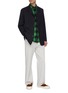 Figure View - Click To Enlarge - JACQUEMUS - Contrast stitch button up blazer