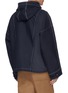 Back View - Click To Enlarge - JACQUEMUS - Contrast stitch hooded oversized jacket