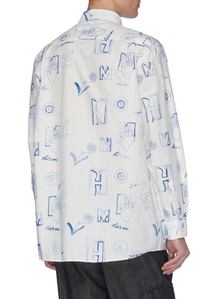 Back View - Click To Enlarge - JACQUEMUS - Mix graphic print shirt