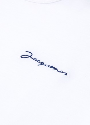  - JACQUEMUS - 'Le T-Shirt brodé' logo embroidered T-shirt