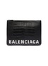 Main View - Click To Enlarge - BALENCIAGA - 'Ville' logo print croc embossed leather pouch