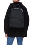 Front View - Click To Enlarge - BALENCIAGA - 'Wheel' logo embroidered backpack