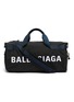 Main View - Click To Enlarge - BALENCIAGA - 'Wheel' logo print gym bag