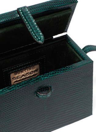 Detail View - Click To Enlarge - HUNTING SEASON - 'The Mini Square Trunk' lizardskin leather bag