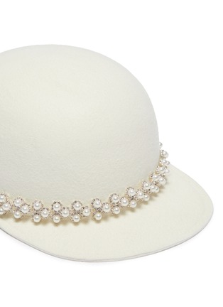 Detail View - Click To Enlarge - GLADYS TAMEZ - 'Ines' embellished felt cap