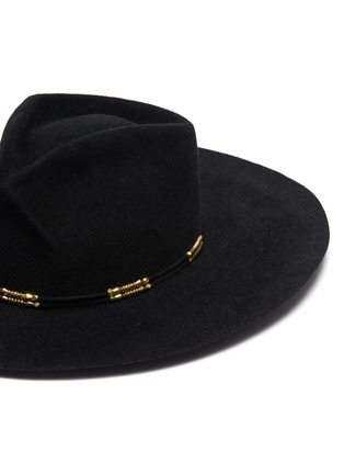 Detail View - Click To Enlarge - GLADYS TAMEZ - 'Harrison' embellished felt fedora hat