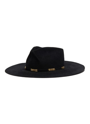 Main View - Click To Enlarge - GLADYS TAMEZ - 'Harrison' embellished felt fedora hat