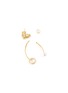 Detail View - Click To Enlarge - HEFANG - 'Dodo' cubic zirconia faux pearl detachable drop earrings