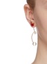 Figure View - Click To Enlarge - HEFANG - 'Dodo' cubic zirconia faux pearl detachable drop earrings