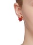 Figure View - Click To Enlarge - HEFANG - 'Dodo' enamelled clip earrings