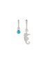 Main View - Click To Enlarge - HEFANG - 'Seahorse' cubic zirconia mini mismatched drop earrings