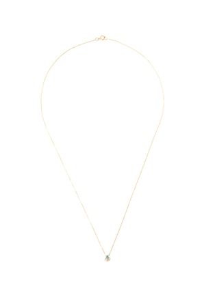 Main View - Click To Enlarge - WWAKE - 'Posy' diamond opal 14k yellow gold pendant necklace