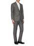 Front View - Click To Enlarge - RING JACKET - Houndstooth check plaid wool suit