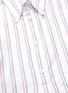 Detail View - Click To Enlarge - THOM BROWNE  - Half-button placket flared stripe Oxford shirt dress