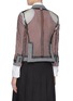 Back View - Click To Enlarge - THOM BROWNE  - Patchwork inside-out mesh overlay blazer