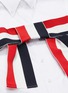 Detail View - Click To Enlarge - THOM BROWNE  - Stripe bow shirt dress